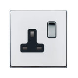 Hamilton 7G27SS1BC-B G2 Polished Chrome 13A single switched socket