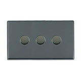 Hamilton 7G283XLEDITB100 G2 Black Nickel triple 100w LED 2 way dimmer