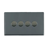 Hamilton 7G284XLEDITB100 G2 Black Nickel quadruple 100w LED 2 way dimmer