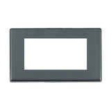 Hamilton 7G28EURO4 G2 Black Nickel 4 module Euro plate