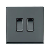 Hamilton 7G28R32BK-B G2 Black Nickel 10A double intermediate light switch