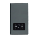 Hamilton 7G28SHSB G2 Black Nickel dual voltage shaver socket