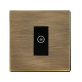 Hamilton 7G29DTVFB G2 Antique Brass non-isolated female TV socket