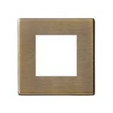 Hamilton 7G29EURO2 G2 Antique Brass 2 module Euro plate