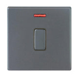 Hamilton 7G2ADPNGA-QG G2 Anthra Gray 20A double pole switch with neon