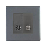 Hamilton 7G2ATVSATQG G2 Anthra Gray non-isolated TV and satellite socket