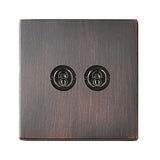 Hamilton 7G2EBT22 G2 Etrium Bronze 20A double toggle light switch 2 way