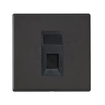 Hamilton Hartland G2 Matt Black RJ45 CAT5E Unshielded Socket