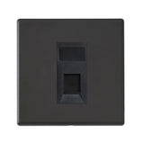 Hamilton Hartland G2 Matt Black RJ45 CAT5E Unshielded Socket