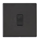 Hamilton Hartland G2 Matt Black 10a 1 Gang Light Switch