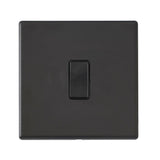 Hamilton Hartland G2 Matt Black 10a 1 Gang Intermediate Light Switch