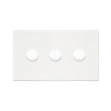 Hamilton 7G2MW3XLEDITB100 G2 Matt White triple 100w LED 2 way dimmer