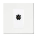 Hamilton Hartland G2 Matt White Non-Isolated Female TV Socket