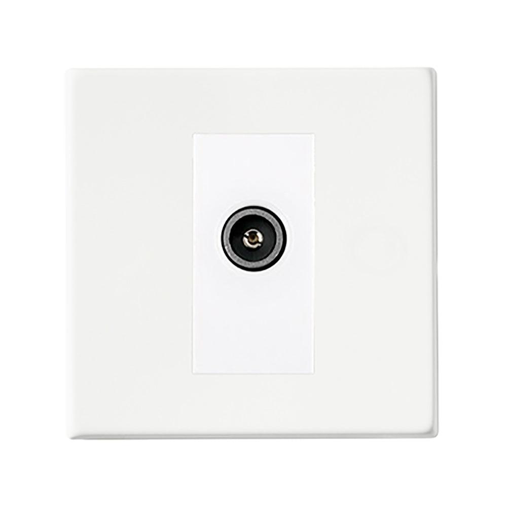 Hamilton Hartland G2 Matt White Non-Isolated Female TV Socket