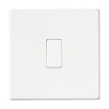 Hamilton Hartland G2 Matt White 10a 1 Gang Light Switch