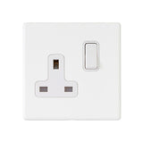 Hamilton Hartland G2 Matt White 13a Single Socket