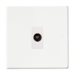 Hamilton Hartland G2 Matt White Isolated TV Socket