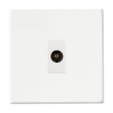 Hamilton Hartland G2 Matt White Isolated TV Socket