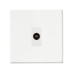 Hamilton Hartland G2 Matt White Isolated TV Socket