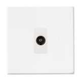 Hamilton Hartland G2 Matt White Non-Isolated TV Socket