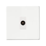 Hamilton Hartland G2 Matt White Non-Isolated TV Socket