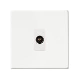 Hamilton Hartland G2 Matt White Non-Isolated TV Socket