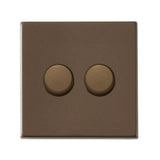 Hamilton 7G2RB2XLEDITB100 G2 Richmond Bronze double 100w LED 2 way dimmer