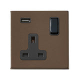 Hamilton 7G2RBSS1BL-B G2 Richmond Bronze 13A single switched socket