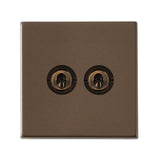 Hamilton 7G2RBT22 G2 Richmond Bronze 20A double toggle light switch 2 way