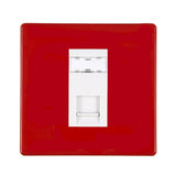 Hamilton 7RCJ45W CFX Gloss Red RJ45 Socket 1 Gang