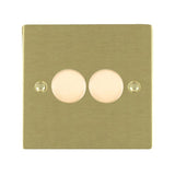 Hamilton 822X40 Satin Brass double 400w 2 way dimmer