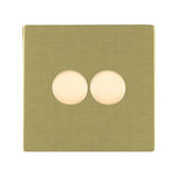 Hamilton 82C2X40 CFX Satin Brass double 400w 2 way dimmer