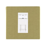 Hamilton 82CJ45W CFX Satin Brass 1 module RJ45 CAT5E unshielded data socket