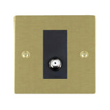 Hamilton 82SATNB Satin Brass non-isolated satellite socket