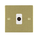 Hamilton 82TVW Satin Brass non-isolated TV socket