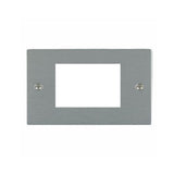 Hamilton 84EURO3 Stainless Steel 3 Gang Modular Plate