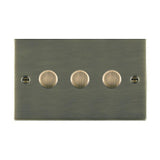 Hamilton 893X40 Antique Brass triple 400w 2 way dimmer