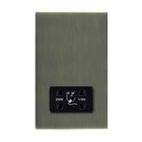 Hamilton 89CSHSB CFX Antique Brass dual voltage shaver socket