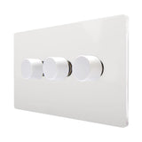 Hamilton 8WPC3X40 CFX Primed White triple 400w 2 way dimmer