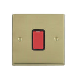 Hamilton 9245B Polished Brass 45A Switch 1 Gang