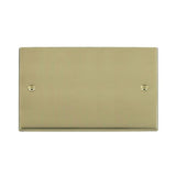 Hamilton 92BPD Polished Brass Double Blank Plate