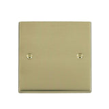 Hamilton 92BPS Polished Brass Single Blank Plate