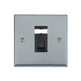 Hamilton 95J45B Polished Chrome RJ45 Socket 1 Gang