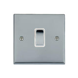 Hamilton 95R21BC-W Polished Chrome Light Switch 1 Gang 10A