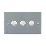 Hamilton 963X40 Satin Chrome Dimmer Switch 3 Gang 400W