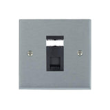 Hamilton 96J45B Satin Chrome RJ45 Socket 1 Gang