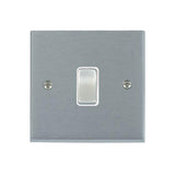 Hamilton 96R21SC-W Satin Chrome Light Switch 1 Gang 10A