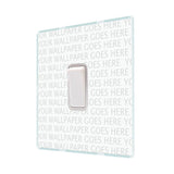 Hamilton PCR31WH-W Perception CFX Transparent 10A single intermediate light switch