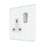 Hamilton PCSS1BC-W Perception CFX Transparent 13A single switched socket