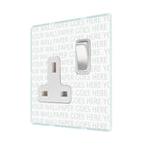 Hamilton PCSS1SC-W Perception CFX Transparent 13A single switched socket